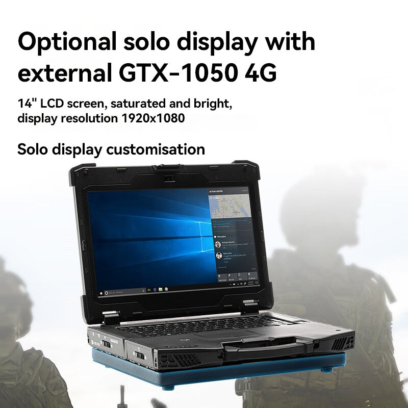 Ordinateur portable robuste de 14 pouces, Intel® Core™ I7-6500U/16 Go/512 Go