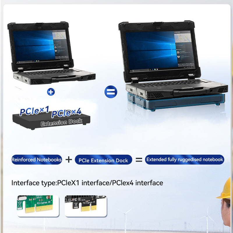 Ordinateur portable robuste de 14 pouces, Intel® Core™ I7-6500U/16 Go/512 Go
