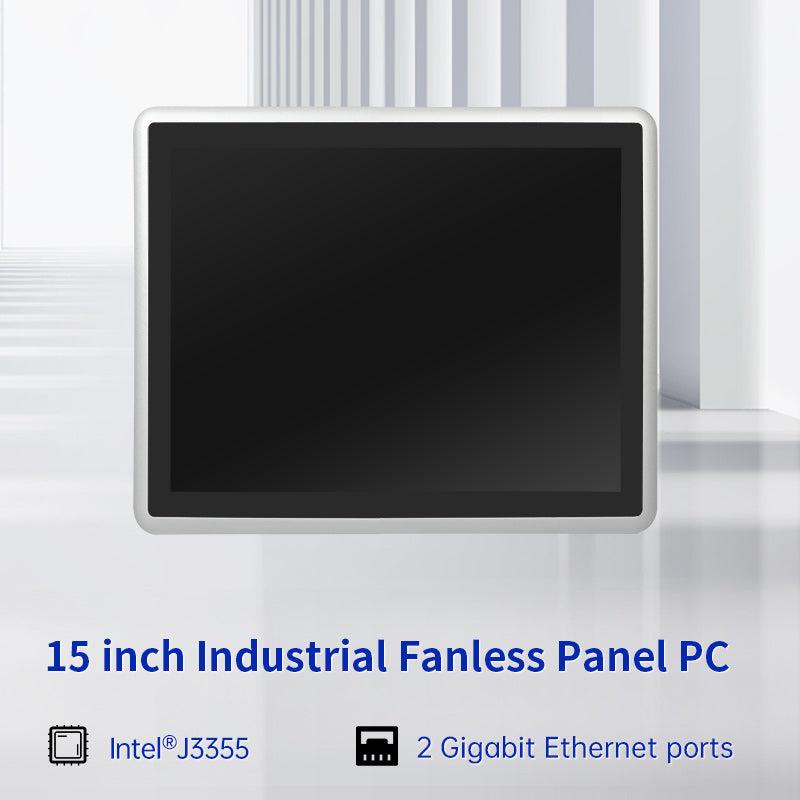 15 Inch LED Industrial Panel PC Touch Screen, Intel® Celeron® Processor J3355/8GB/512GB
