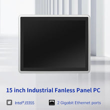 Load image into Gallery viewer, 15 Inch LED Industrial Panel PC Touch Screen, Intel® Celeron® Processor J3355/8GB/512GB