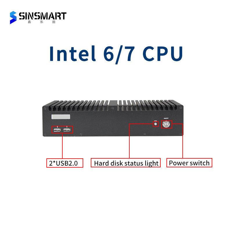 Fanless Mini PC, Intel® Core™ I7-6700T 8G/1T/9~24V/KM