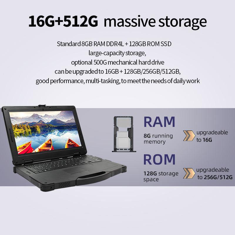 Fully Rugged Notebook, Intel® Core™ i7-8550U/16G/256G
