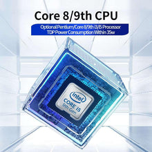 Cargar imagen en el visor de la galería, High-Quality Fanless Industrial PCs, Intel® Pentium® Gold G5400/4G/128GSSD