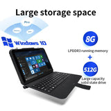 Tablet PC industrial com conjunto de teclado, módulo 4G/128G/4G/WiFi