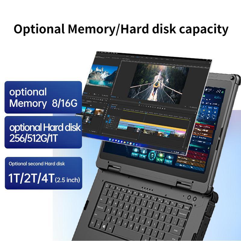 Military Green Hardened Laptops, 11th Gen Intel® Core™ I7 1165G7 16G/256G