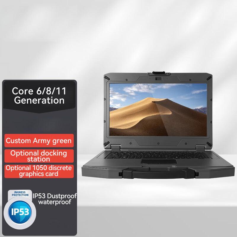 Rugged Laptop i7, Intel® Core™ i7-6500U/16G/1TSSD/2*485 serial ports