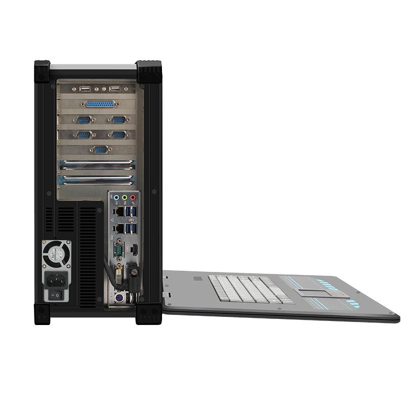 Rugged portable workstation, Intel® Core™ I3-7100 32GB/1TB/4 Ethernet port card/400W/KM