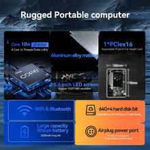 Load image into Gallery viewer, Ruggedized Laptop, Intel® Core™ I7-8700T/32G/1T+2T