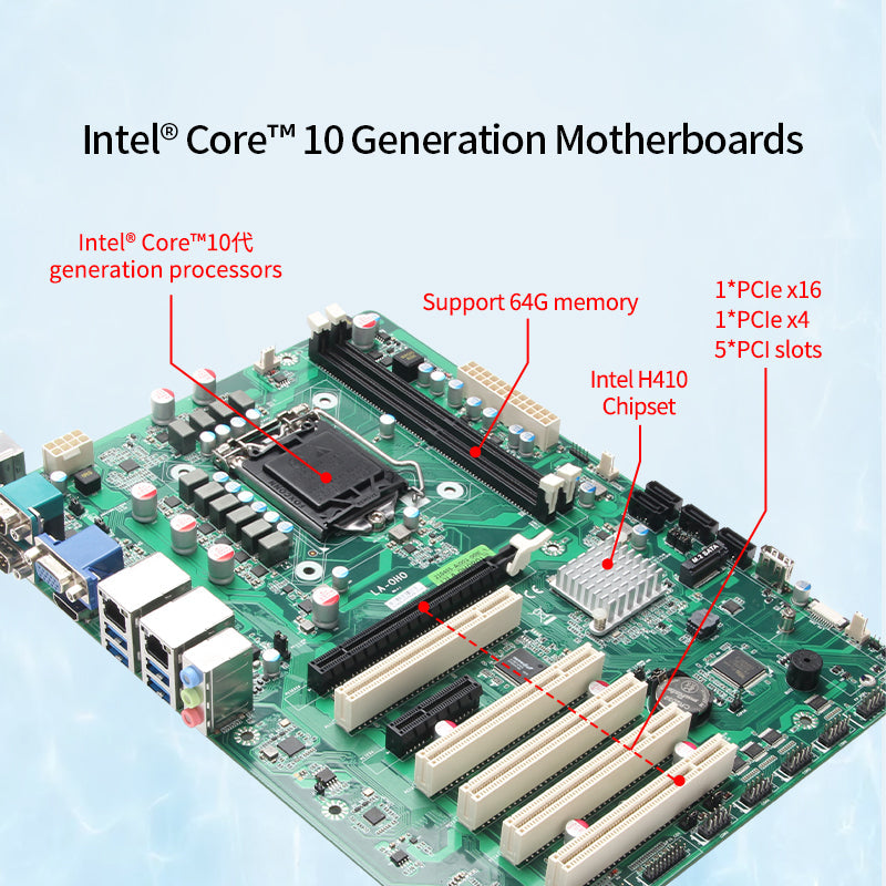 Wall Mount Systems,Intel® Core™ I3-10100/8GB/128GB+1TB/300W
